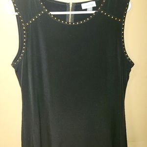 Calvin Klein sleeveless tank top with Gold trim - Size Large